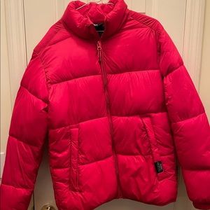 Pull&Bear Red Puff Jacket Large